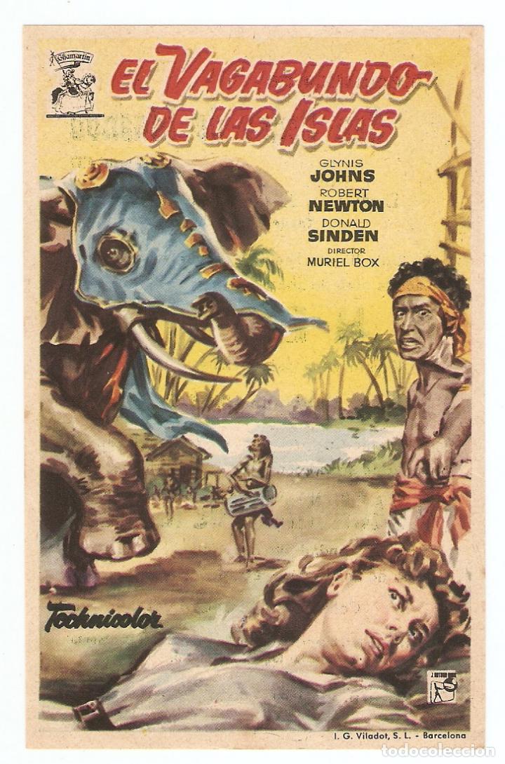 Cine: EL VAGABUNDO DE LAS ISLAS - GLYNIS JOHNS, ROBERT NEWTON - CINE CATEQU&Iacute;STICA DE SAN PEDRO DE MASNOU