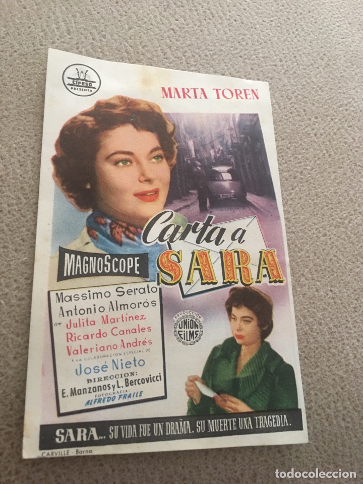 Cine: Carta a Sara sin publicidad - Foto 1