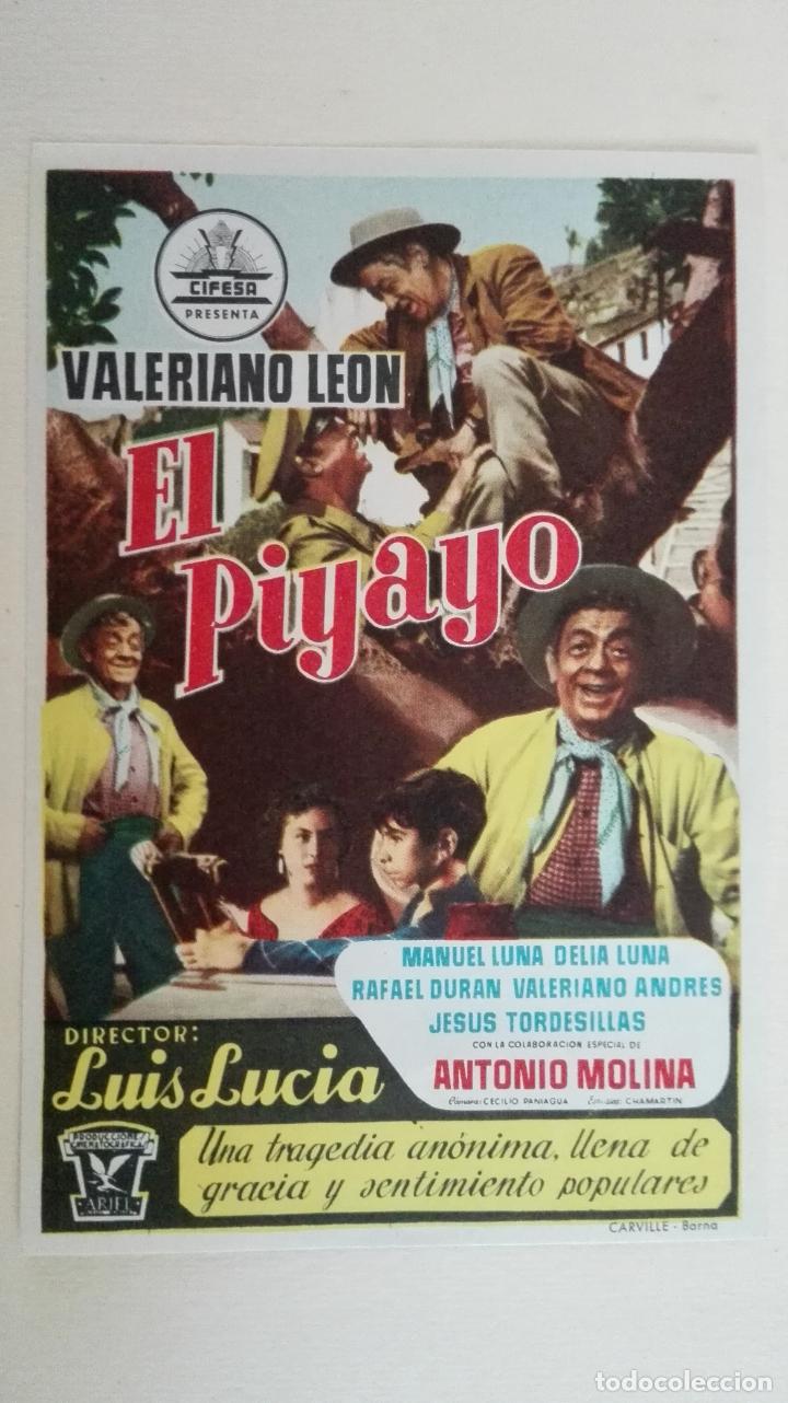 Cine: PROGRAMA DE CINE, EL PIYAYO, SIN PUBLICIDAD - Foto 1