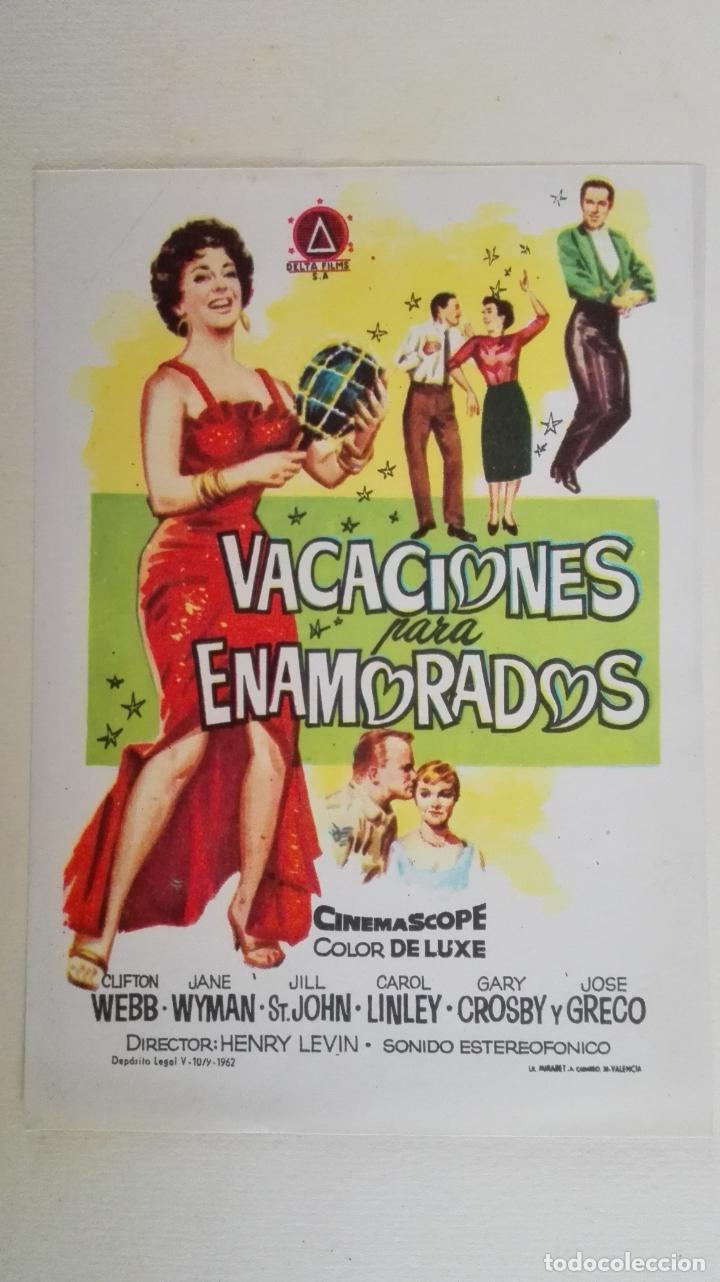 Cine: PROGRAMA DE CINE, VACACIONES PARA ENAMORADOS, SIN PUBLICIDAD