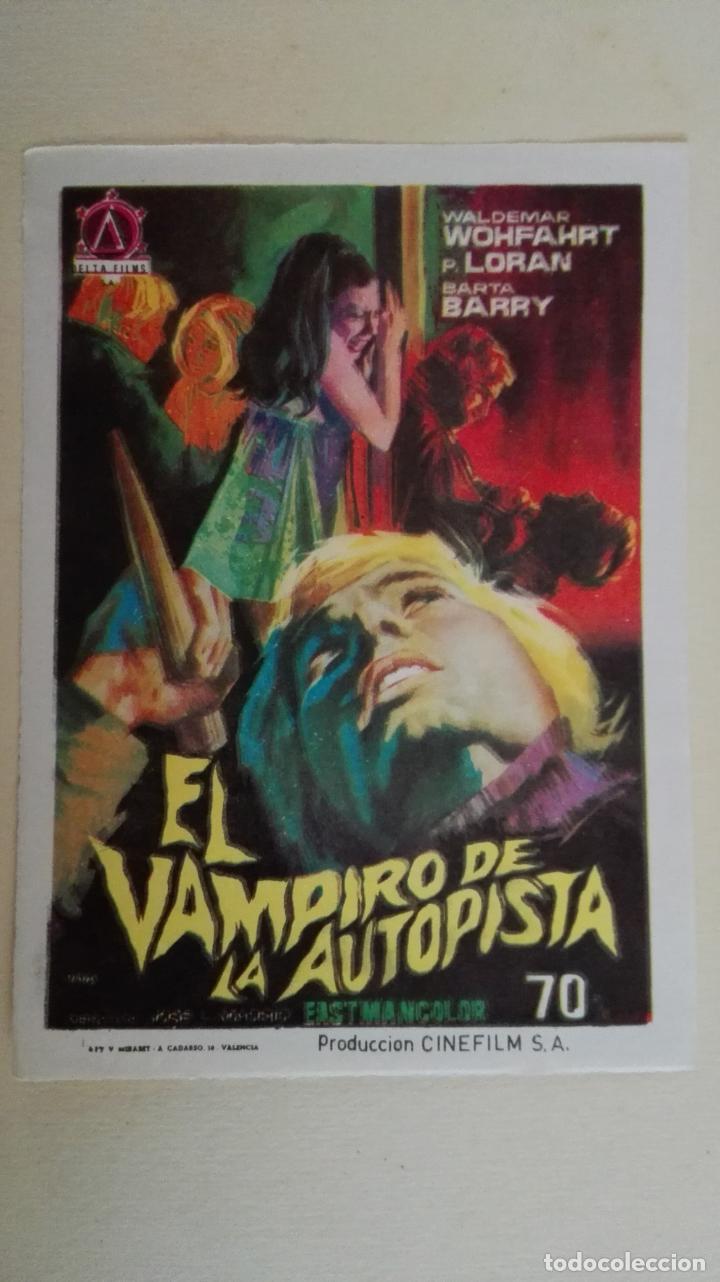 Cine: PROGRAMA DE CINE, EL VAMPIRO DE LA AUTOPISTA, SIN PUBLICIDAD - Foto 1