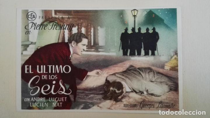 Cine: PROGRAMA DE CINE, EL ULTIMO DE LOS SEIS, SIN PUBLICIDAD - Foto 1