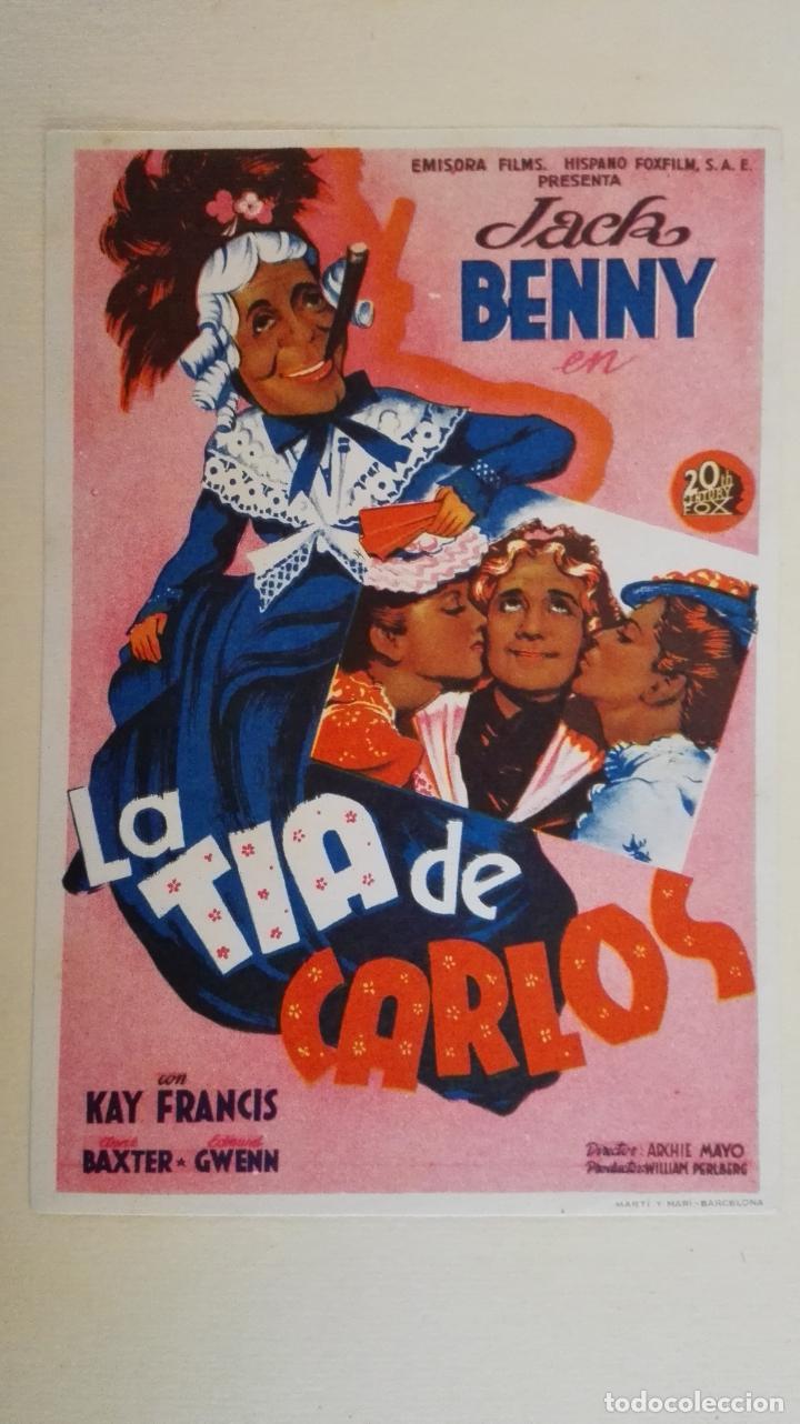 Cine: PROGRAMA DE CINE, LA TIA DE CARLOS, SIN PUBLICIDAD - Foto 1