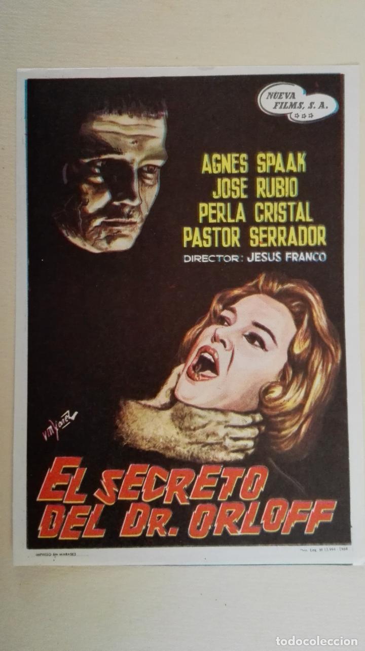 Cine: PROGRAMA DE CINE, EL SECRETO DEL DR ORLOFF, SIN PUBLICIDAD - Foto 1