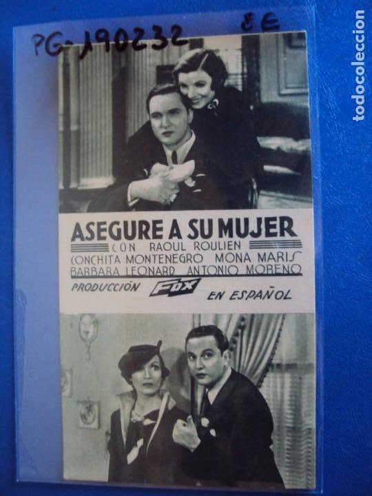 Cine: (PG-190232) ASEGURE A SU MUJER - CINE CENTRAL - Foto 1