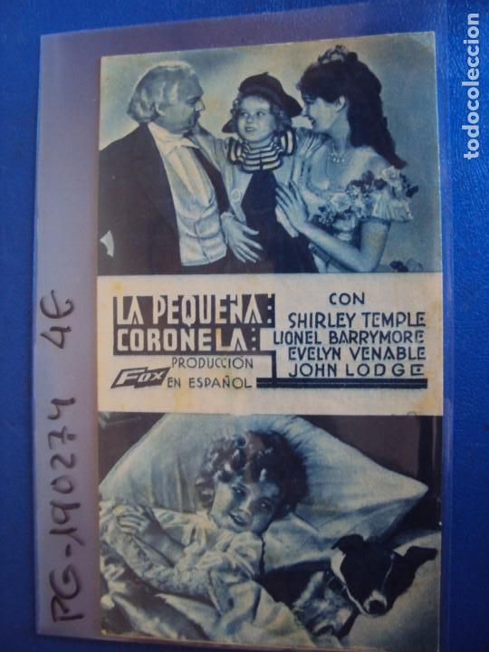 Cinema: (PG-190274) LA PEQUE&Ntilde;A CORONELA - CINE CENTRAL -