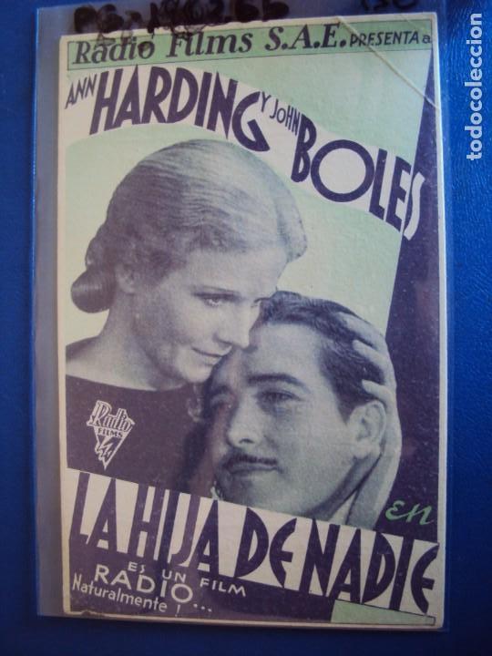 Cine: (PG-190266) LA HIJA DE NADIE - CINE CENTRAL - A&Ntilde;O 1935