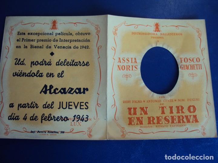 Cine: (PG-190282B) UN TIRO EN RESERVA - ALCAZAR - A&Ntilde;O 1943