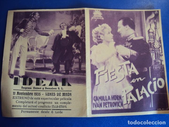 Cine: (PG-190279B) FIESTA EN PALACIO - IDEAL - A&Ntilde;O 1935