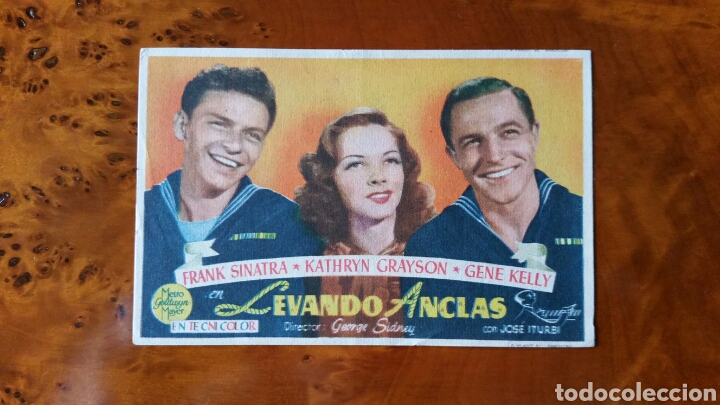 Cine: Programa de mano. Cine. LEVANDO ANCLAS (Original) 1949 - PERFECTO. - Foto 1