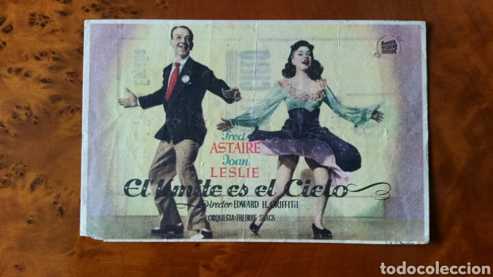 Cine: Programa de mano. Cine. EL L&Iacute;MITE ES EL CIELO (Original) 1943. - Foto 1