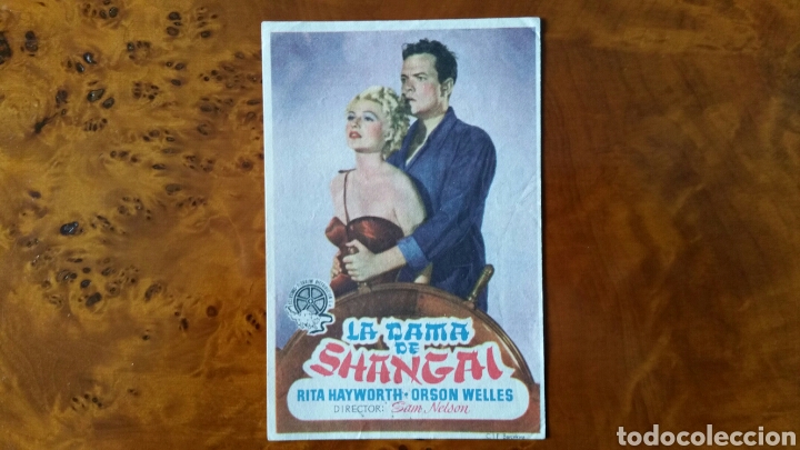Cine: Programa de mano. Cine. LA DAMA DE SHANGAI (Original) 1949. - Foto 1