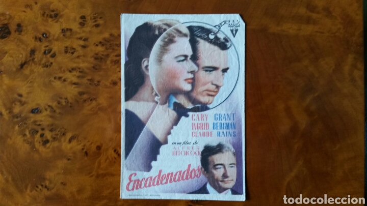 Cine: Programa de mano. Cine. ENCADENADOS (Original) 1949 - PERFECTO. - Foto 1