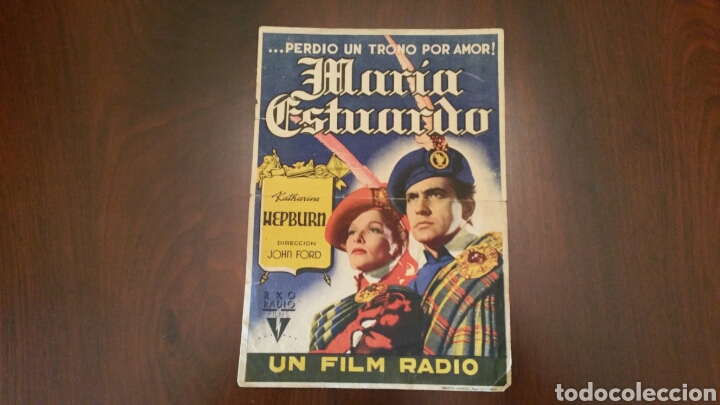 Cine: Programa de mano. Cine. MAR&Iacute;A ESTUARDO - Gran formato (Original) 1936 - Foto 1