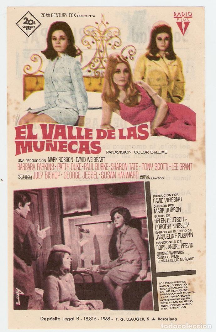 Cine: EL VALLE DE LAS MU&Ntilde;ECAS - BARBARA PARKINS, PATTY DUKE, PAUL BURKE - CINE SOCIEDAD LA PRINCIPAL