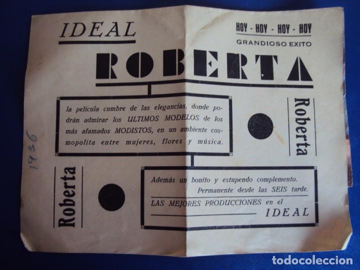 Cine: (PG-190387) ROBERTA - IDEAL - A&Ntilde;O 1936 - Foto 2