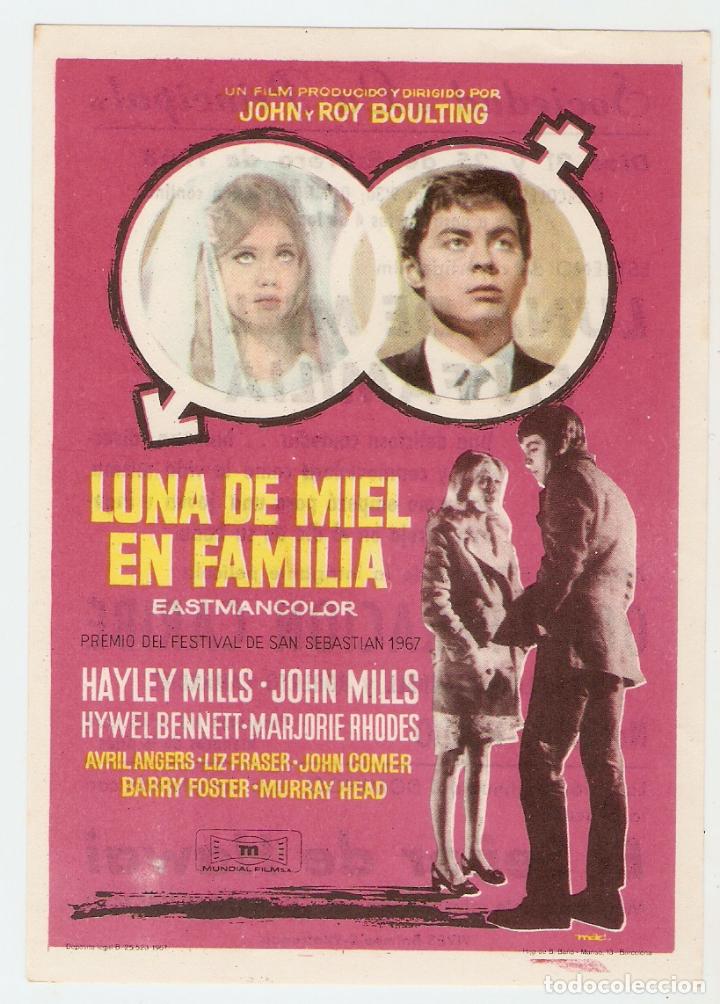 Kino: LUNA DE MIEL EN FAMILIA - HAYLEY MILLS, JOHN MILLS, HYWEL BENNETT - MAC - CINE SOCIEDAD LA PRINCIPAL