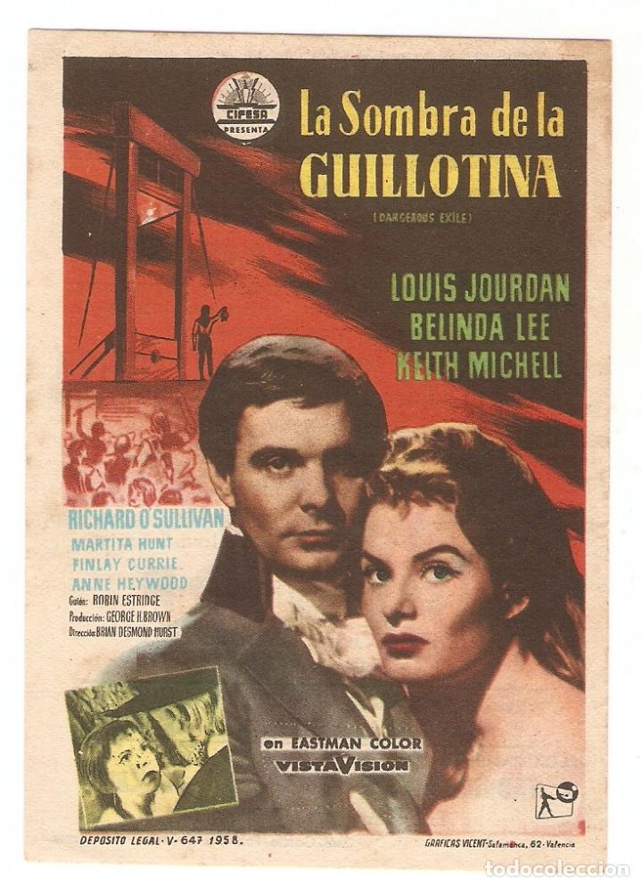 Kino: LA SOMBRA DE LA GUILLOTINA - LOUIS JOURDAN, BELINDA LEE - BRIAN DESMOND HURST - CINE BOHEMIO GALILEO