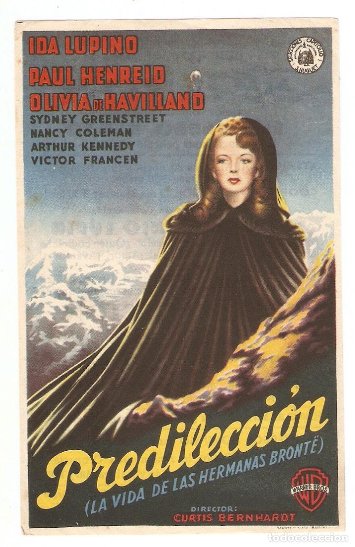 Kino: PREDILECCI&Oacute;N (LA VIDA DE LAS HERMANAS BRONT&Euml;) IDA LUPINO, PAUL HENREID, OLIVIA DE HAVILLAND - ATENEO