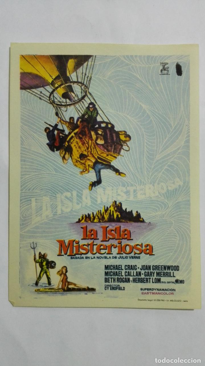 Cinema: PROGRAMA DE CINE, LA ISLA MISTERIOSA, ORIGINAL A&Ntilde;OS 60, SIN PUBLICIDAD