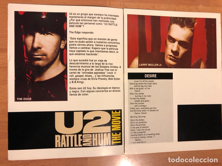 Cine: Programa U2 rattle and hum the movie - Foto 2