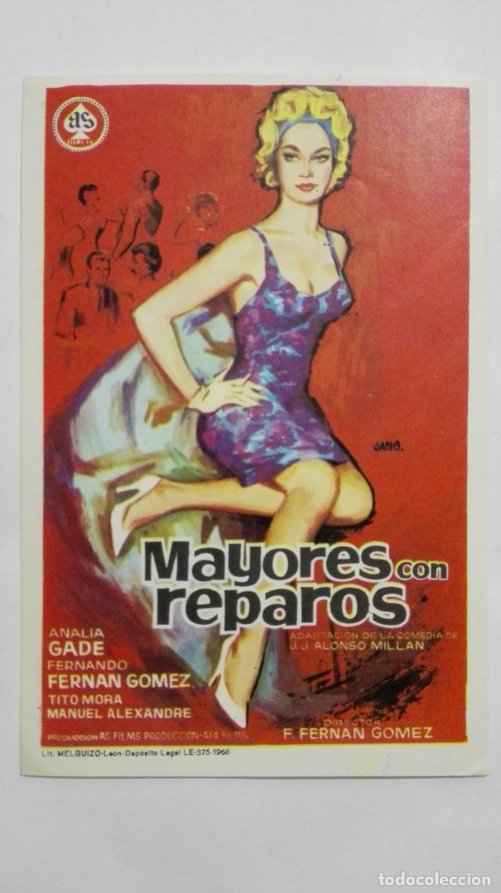Folhetos de m&atilde;o de filmes antigos de cinema: PROGRAMA DE CINE, MAYORES CON REPAROS, ORIGINAL A&Ntilde;OS 60, SIN PUBLICIDAD