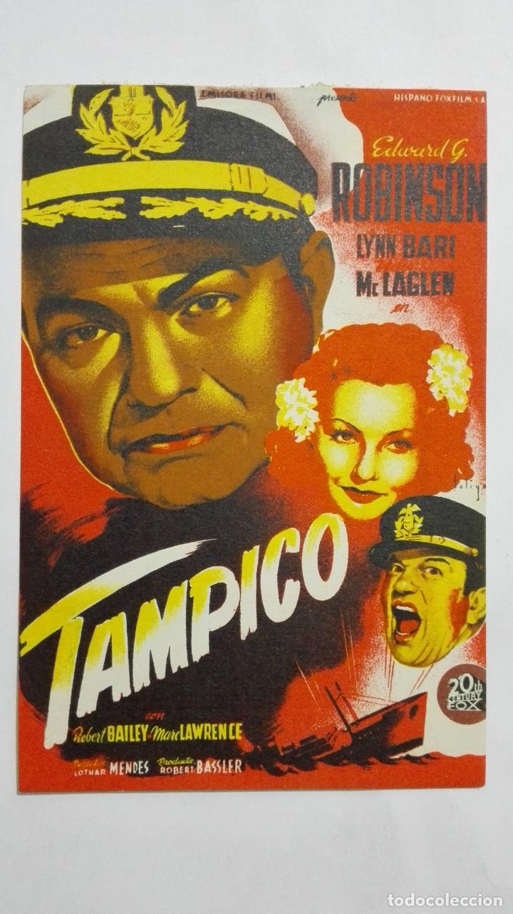 Folhetos de m&atilde;o de filmes antigos de cinema: PROGRAMA DE CINE, TAMPICO, ORIGINAL A&Ntilde;OS 60, SIN PUBLICIDAD