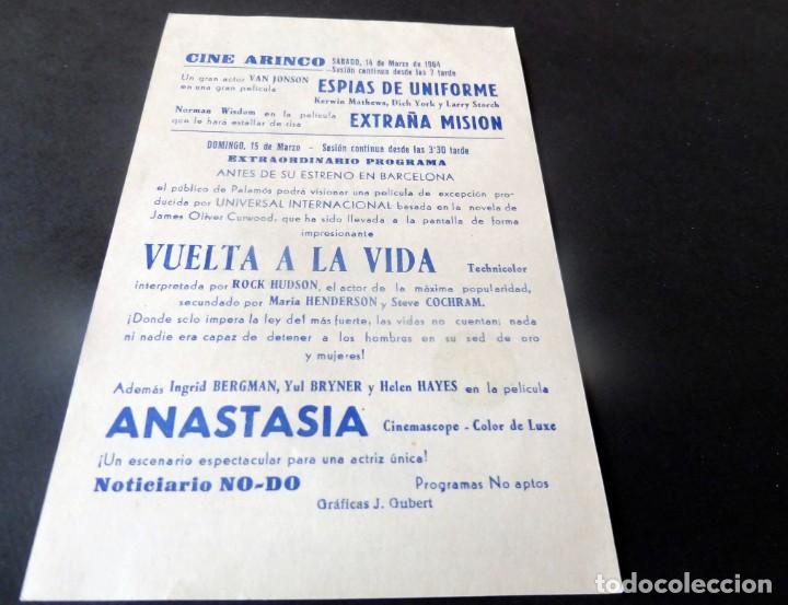 Cine: PROGRAMA DE CINE - CINE ARINCO DE PALAM&Oacute;S - EXTRA&Ntilde;A MISI&Oacute;N - Foto 2