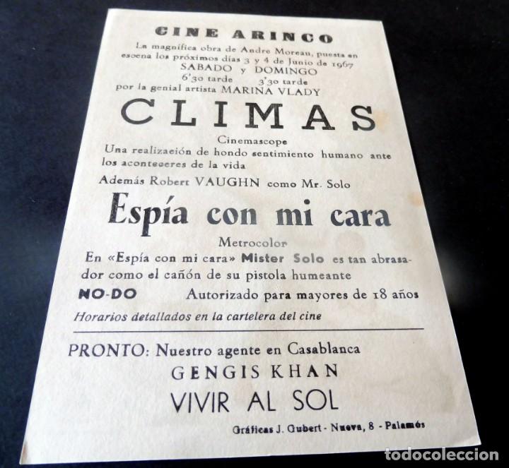 Cine: PROGRAMA DE CINE - CINE ARINCO DE PALAM&Oacute;S - ESPIA CON MI CARA - Foto 2
