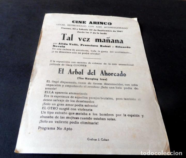 Cine: PROGRAMA DE CINE - CINE ARINCO DE PALAM&Oacute;S - EL &Aacute;RBOL DEL AHORCADO - Foto 2