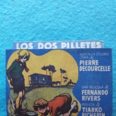 Cine: LOS DOS PILLETES. AÑO 1942. FERNANDO RIVERS. MUSICA DE TIARKO RICHEPIN.. Lote 153709778