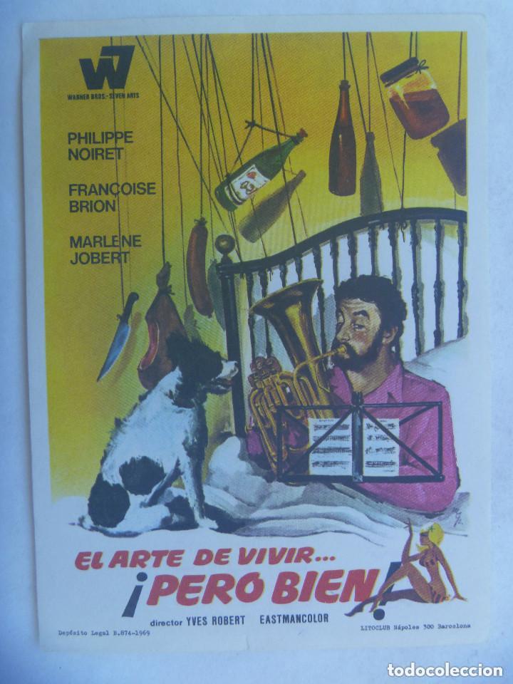 Cine: FOLLETO DE MANO : EL ARTE DE VIVIR .. &iexcl; PERO BIEN ! . 1969. - Foto 1