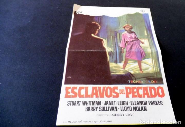 Cine: PROGRAMA DE CINE - ESCLAVOS DEL PECADO - S/P- VER FOTO - Foto 1
