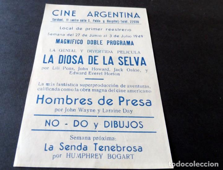 Cine: PROGRAMA DE CINE - CINE ARGENTINA - HOMBRES DE PRESA - IMPECABLE - Foto 2