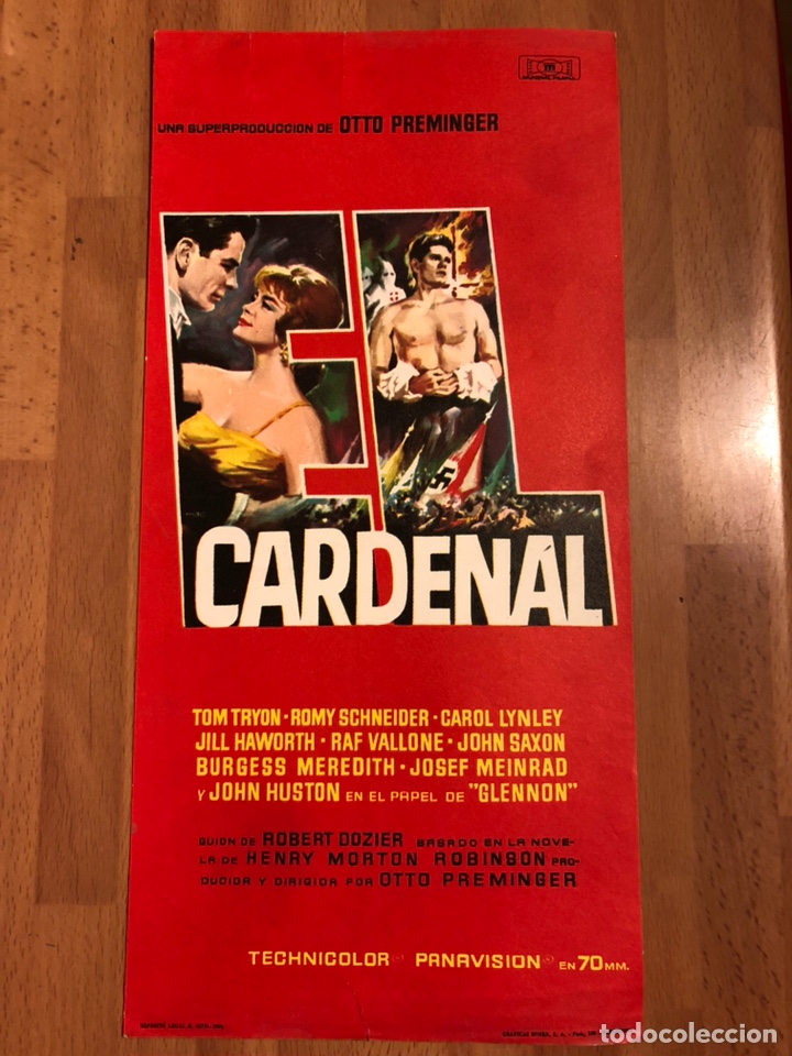 Cine: Programa grande 29x14 cm el cardenal romy schneider