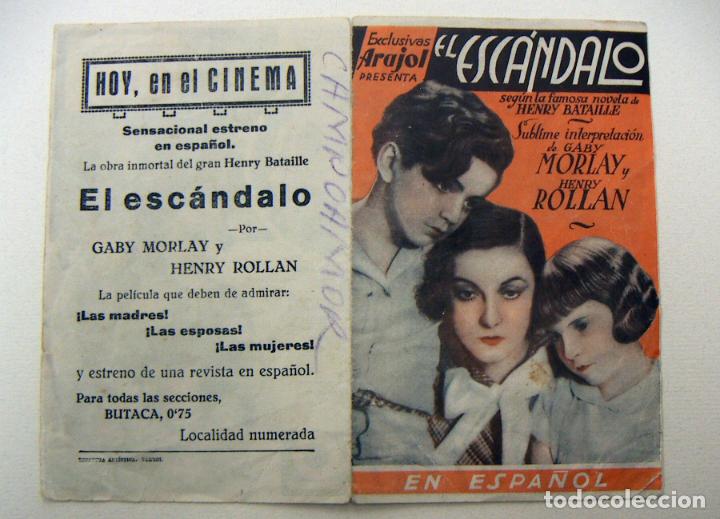 Cine: PROGRAMA DE CINE DOBLE EL ESCANDALO SIN PUBLICIDAD - Foto 1