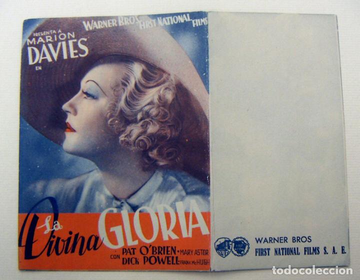 Cine: PROGRAMA DE CINE DOBLE LA DIVINA GLORIA SIN PUBLICIDAD - Foto 1
