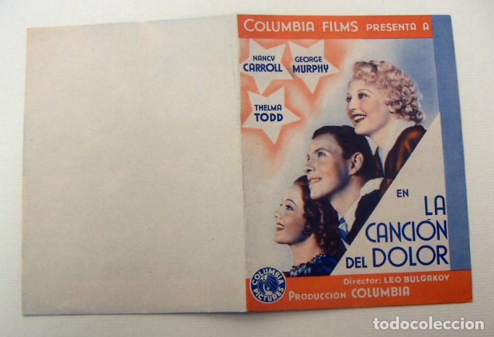 Cine: PROGRAMA DE CINE DOBLE LA CANCION DEL DOLOR SIN PUBLICIDAD - Foto 1