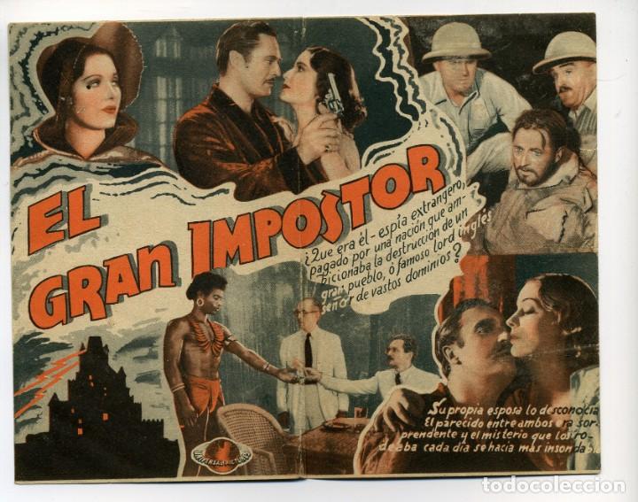 Cine: EL GRAN IMPOSTOR, con Edmund Lowe. - Foto 2