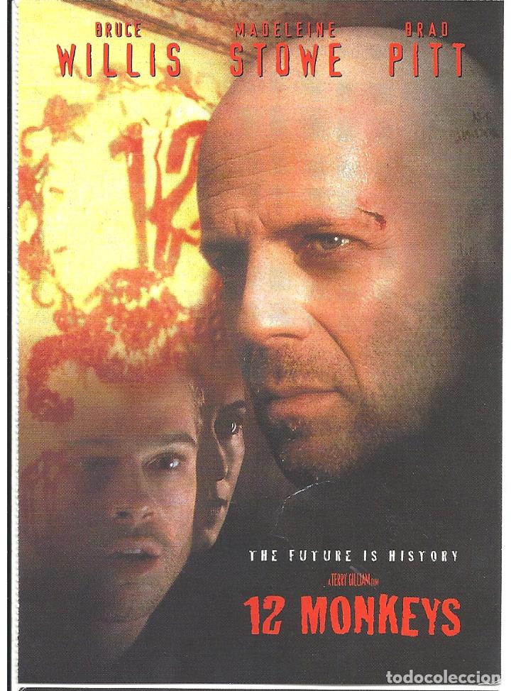 Cine: DOCE MONOS PROGRAMA POSTAL INGLESA BRUCE WILLIS BRAD PITT B - Foto 1