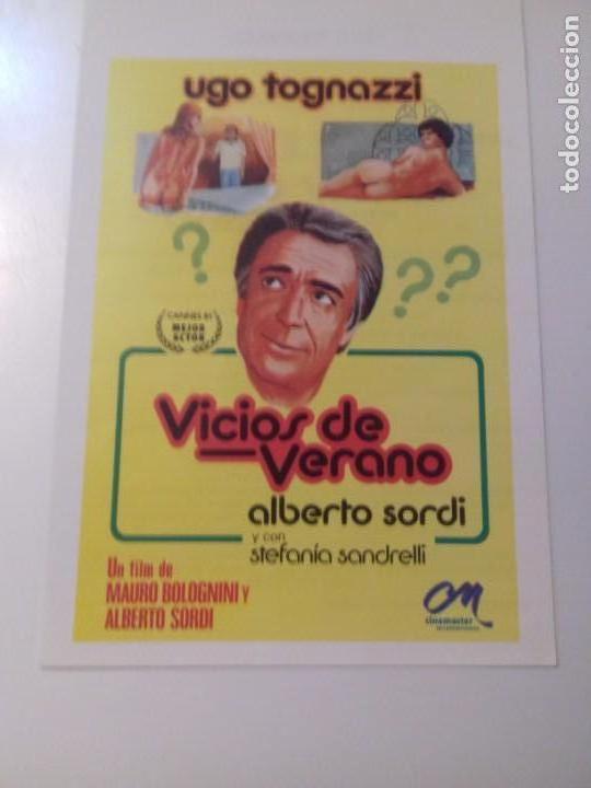 Cine: VICIOS DE VERANO.programa de mano - Foto 1