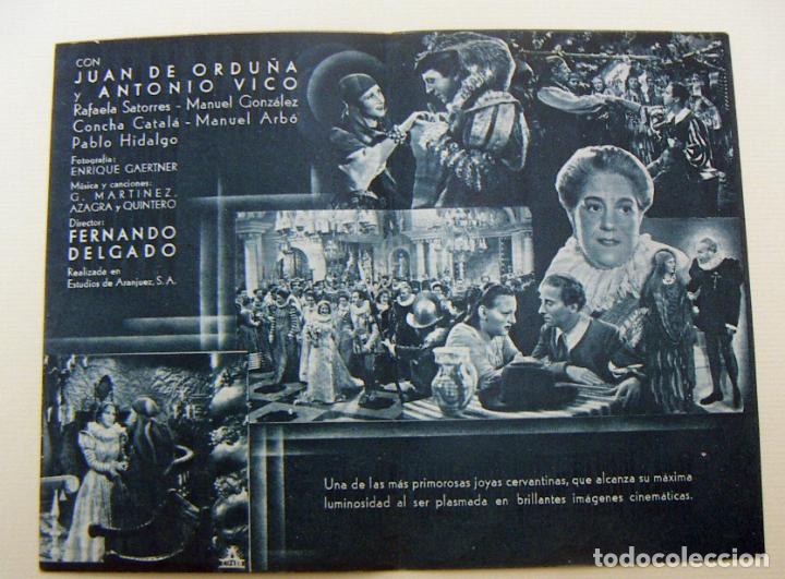 Cine: PROGRAMA DE CINE DOBLE LA GITANILLA 1940 PUBLICIDAD GRAN CINE CENTRAL MBC - Foto 2