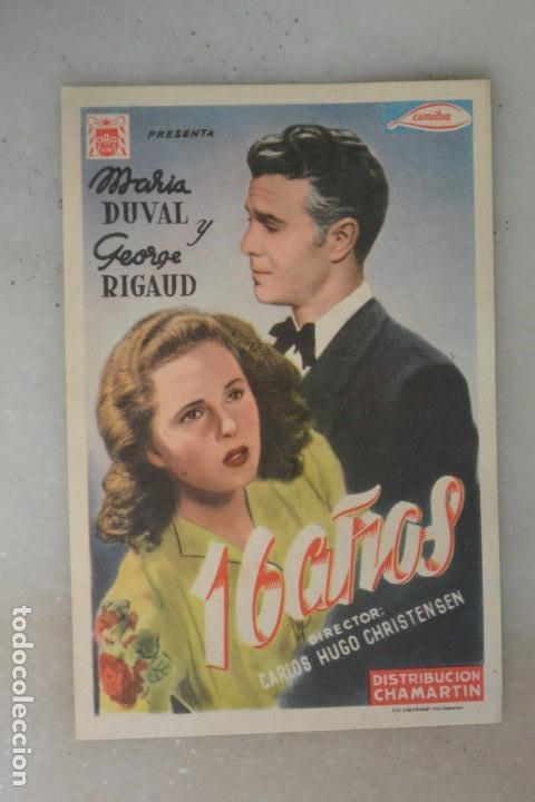 Cine: PROGRAMA FOLLETO  CINE 16 A&Ntilde;OS. SIN PUBLICIDAD - Foto 1