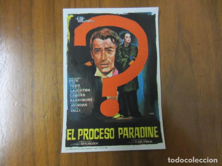 Cine: PROGRAMA DE CINE FOLLETO DE MANO-EL PROCESO PARADINE- A&Ntilde;OS 50 SIN PUBLICIDAD VER FOTOS