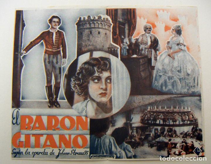 Cine: PROGRAMA DE CINE DOBLE EL BARON GITANO PUBLICIDAD TEATRO CIRCO - Foto 2