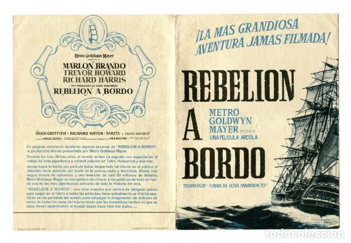 Cine: REBELI&Oacute;N A BORDO, con Marlon Brando.