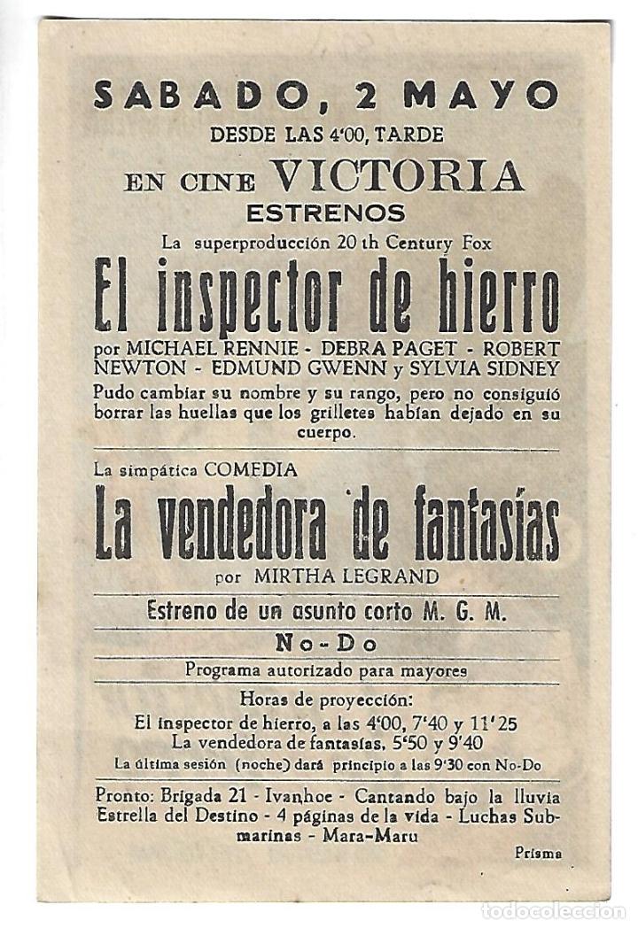 Cine: El inspector de hierro - Programa de cine Badalona C/P - Foto 2