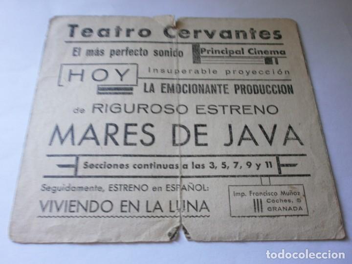 Cine: PROGRAMA DOBLE - MARES DE JAVA - CHARLES BICKFORD - UNIVERSAL PICTURES - TEATRO CERVANTES (Granada) - Foto 5