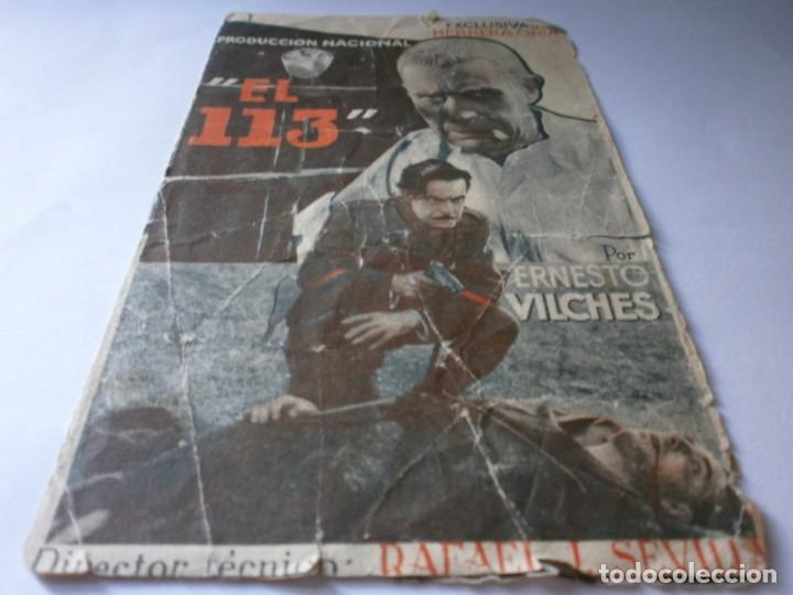 Cine: PROGRAMA DOBLE - EL 113 - ERNESTO VILCHES - IDEAL CINEMA - 1936. - Foto 1