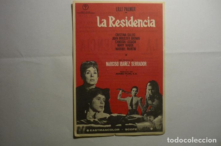 Cine: programa la residencia .-lilli palmer.- - Foto 1
